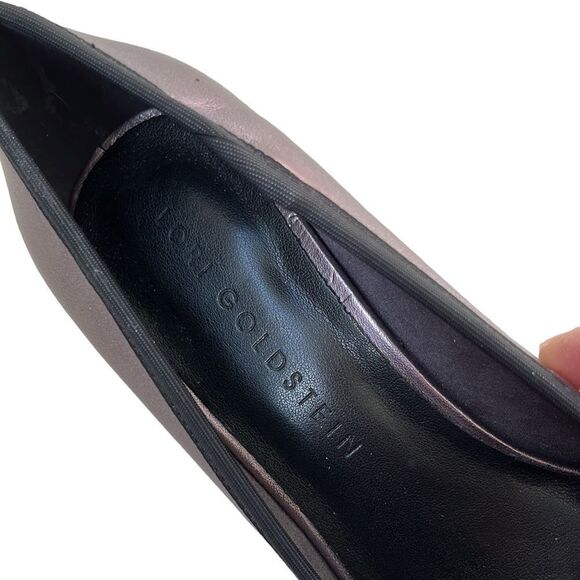 Like New LOGO Lori Goldstein Leather Heels - Picture 3 of 7
